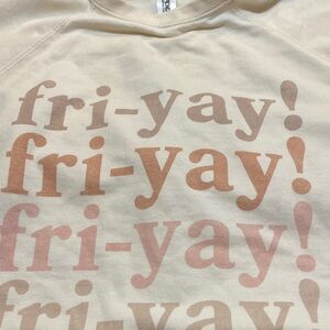 Independent trading company Cream 'Fri-Yay!' Sweatshirt size small